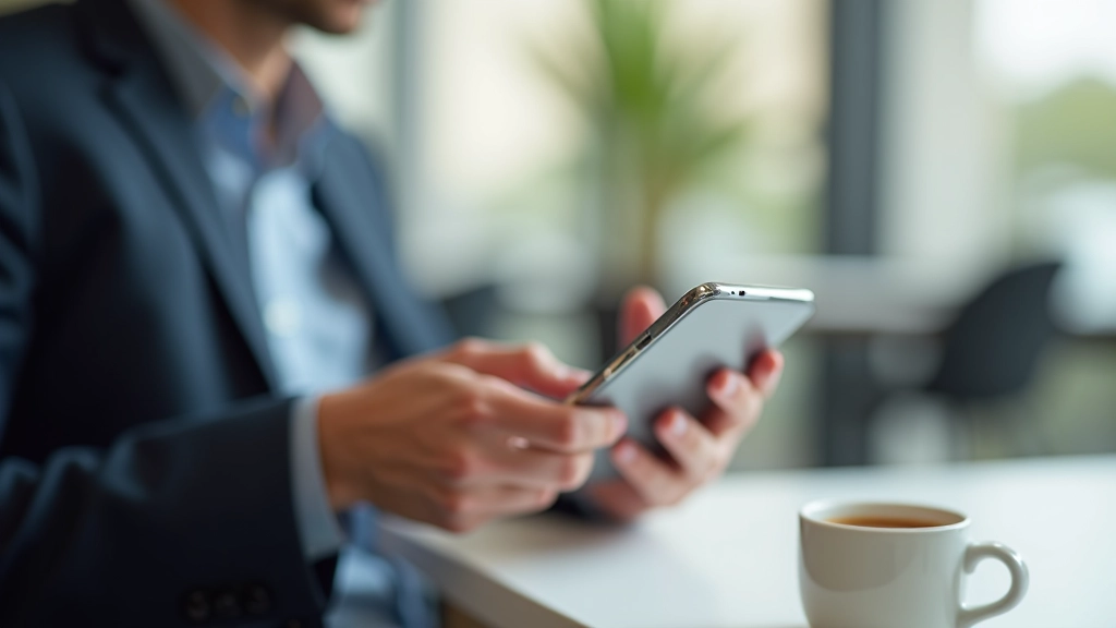 Personne consultant son téléphone pour vérifier les dépenses enregistrées